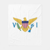 Couverture Polaire Drapeau des îles Vierges américaines (Devant)
