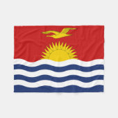 Couverture Polaire Drapeau des Kiribati (Devant (Horizontal))