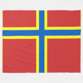 Couverture Polaire Drapeau des Orcades (Devant (Horizontal))