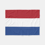 Couverture Polaire Drapeau des Pays-Bas (Devant (Horizontal))