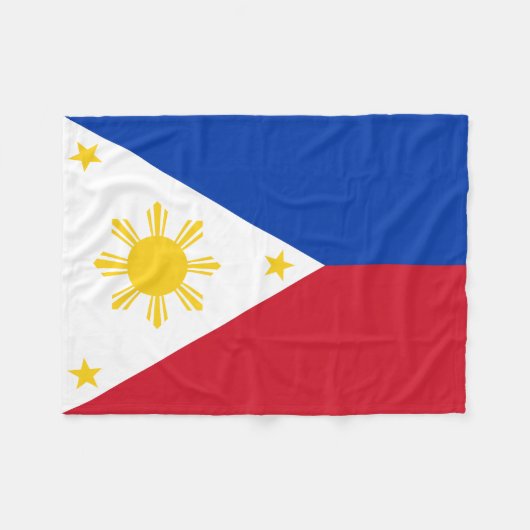 Couverture Polaire Drapeau des Philippines (Devant (Horizontal))