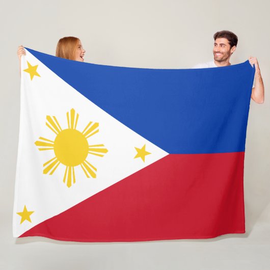 Couverture Polaire Drapeau des Philippines (En situation)