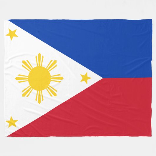 Couverture Polaire Drapeau des Philippines (Devant (Horizontal))