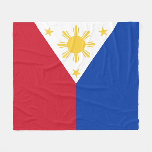 Couverture Polaire drapeau des Philippines (Devant (Horizontal))
