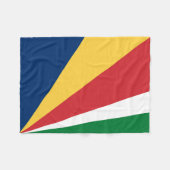 Couverture Polaire Drapeau des Seychelles (Devant (Horizontal))