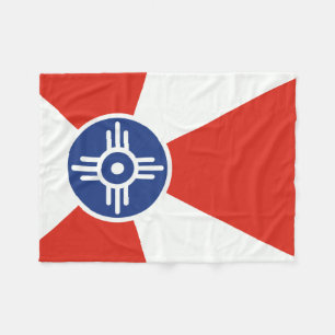 Couverture Polaire Drapeau des TCI de Wichita le Kansas