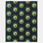 COUVERTURE POLAIRE DRAPEAU D'ÉTAT À FEUILLAGE PERSISTANT DE WASHINGTO (Devant)