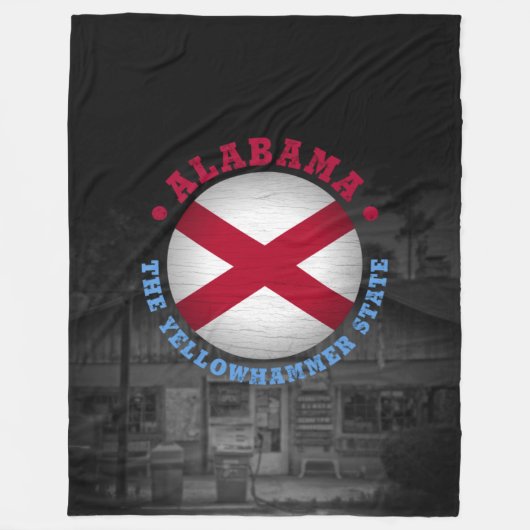 COUVERTURE POLAIRE DRAPEAU D'ÉTAT D'ALABAMA (Devant)