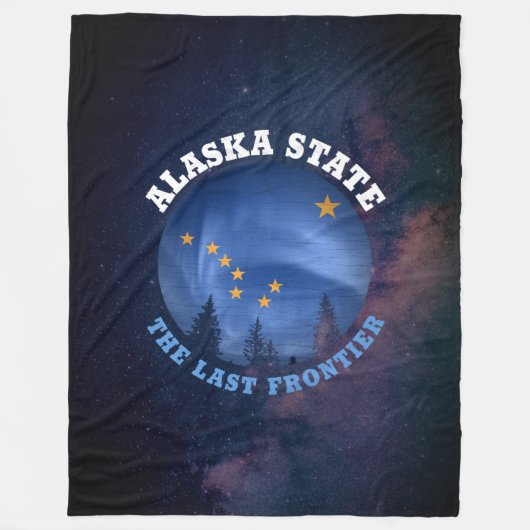 COUVERTURE POLAIRE DRAPEAU D'ÉTAT D'ALASKA (Devant)