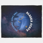 COUVERTURE POLAIRE DRAPEAU D'ÉTAT D'ALASKA (Devant (Horizontal))