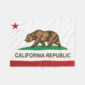 Couverture Polaire Drapeau d'État de Californie (États-Unis) (Devant (Horizontal))