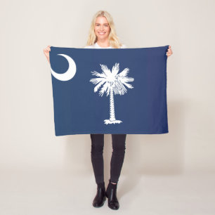 Couverture Polaire Drapeau d'État de Caroline du Sud, États-Unis