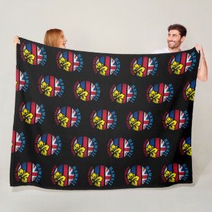 COUVERTURE POLAIRE DRAPEAU D'ÉTAT DE HAWAII ALOHA