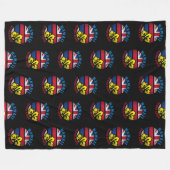 COUVERTURE POLAIRE DRAPEAU D'ÉTAT DE HAWAII ALOHA (Devant (Horizontal))