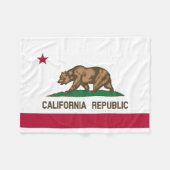 Couverture Polaire Drapeau d'État de la République de Californie (Devant (Horizontal))