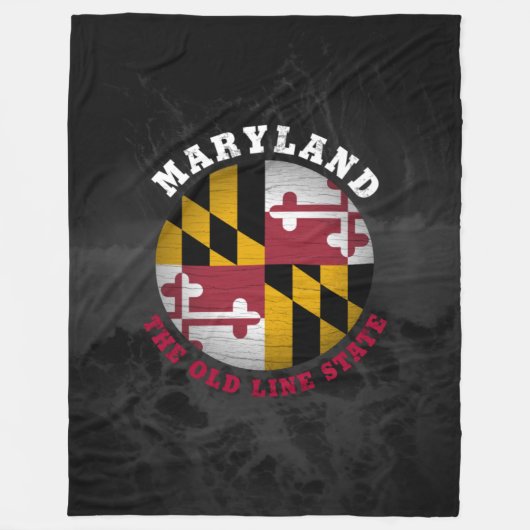 COUVERTURE POLAIRE DRAPEAU D'ÉTAT DE LA VIEILLE LIGNE DE MARYLAND (Devant)