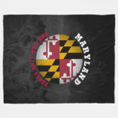 COUVERTURE POLAIRE DRAPEAU D'ÉTAT DE LA VIEILLE LIGNE DE MARYLAND (Devant (Horizontal))
