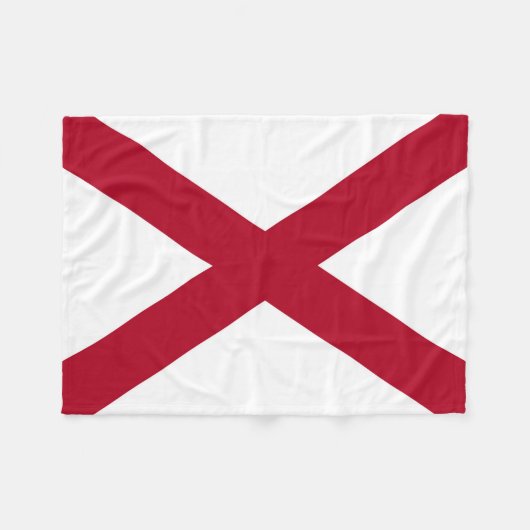 Couverture Polaire Drapeau d'État de l'Alabama (Devant (Horizontal))