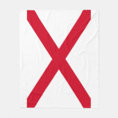 Couverture Polaire Drapeau d'État de l'Alabama (Devant)