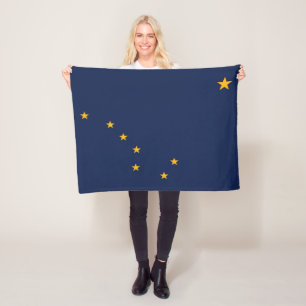Couverture Polaire Drapeau d'État de l'Alaska, États-Unis