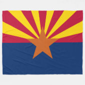 Couverture Polaire Drapeau d'État de l'Arizona (Devant (Horizontal))