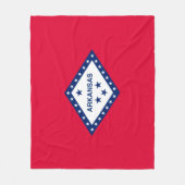 Couverture Polaire Drapeau d'État de l'Arkansas (Devant)