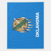Couverture Polaire Drapeau d'État de l'Oklahoma Imprimer Patriotc (Devant)
