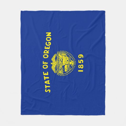 Couverture Polaire Drapeau d'État de l'Oregon (Devant)