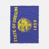 Couverture Polaire Drapeau d'État de l'Oregon, États-Unis (Devant)
