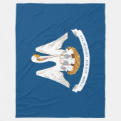 Couverture Polaire Drapeau d'État de Louisiane (Devant)