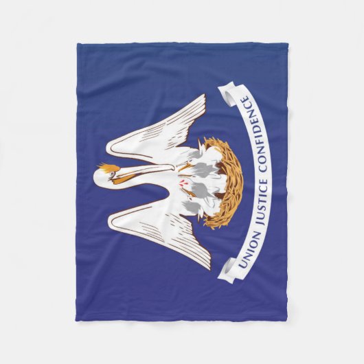 Couverture Polaire Drapeau d'État de Louisiane, États-Unis (Devant)