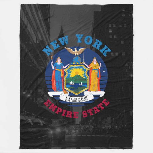 COUVERTURE POLAIRE DRAPEAU D'ÉTAT DE NEW YORK (Devant)