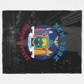 COUVERTURE POLAIRE DRAPEAU D'ÉTAT DE NEW YORK (Devant (Horizontal))