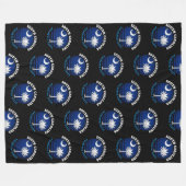 COUVERTURE POLAIRE DRAPEAU D'ÉTAT DE PALMETTO DE CAROLINE SUD (Devant (Horizontal))