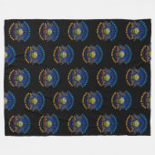 COUVERTURE POLAIRE DRAPEAU D'ÉTAT DE PENNSYLVANIA KEYSTONE (Devant (Horizontal))
