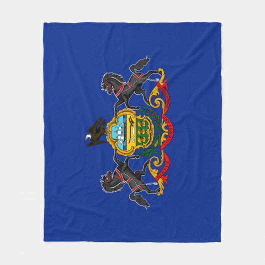 Couverture Polaire Drapeau d'État de Pennsylvanie (Devant)
