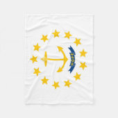 Couverture Polaire Drapeau d'État de Rhode Island, États-Unis (Devant)