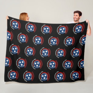 COUVERTURE POLAIRE DRAPEAU D'ÉTAT DE VOLONTAIRE TENNESSEE