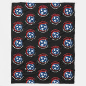 COUVERTURE POLAIRE DRAPEAU D'ÉTAT DE VOLONTAIRE TENNESSEE (Devant)