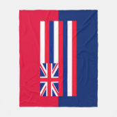 Couverture Polaire Drapeau d'État d'Hawaii (Devant)
