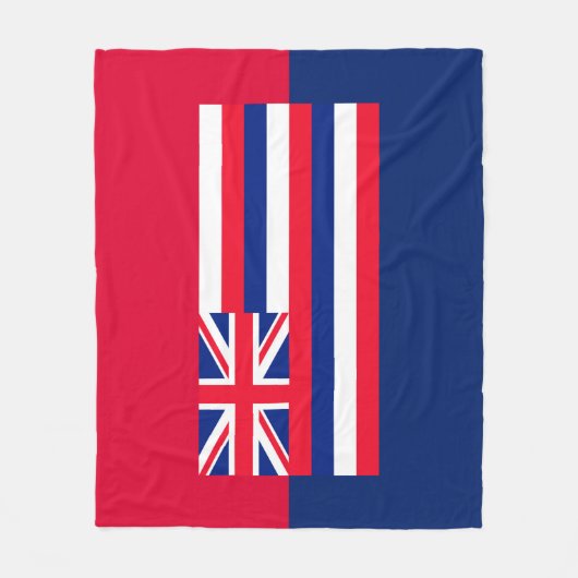 Couverture Polaire Drapeau d'État d'Hawaii (Devant)