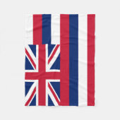 Couverture Polaire Drapeau d'État d'Hawaii (Devant)