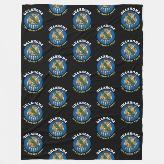 COUVERTURE POLAIRE DRAPEAU D'ÉTAT D'OKLAHOMA (Devant)