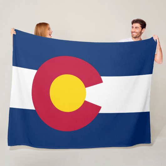 Couverture Polaire Drapeau d'Etat du Colorado (En situation)