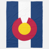 Couverture Polaire Drapeau d'Etat du Colorado (Devant)