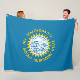 Couverture Polaire Drapeau d'État du Dakota du Sud