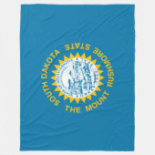 Couverture Polaire Drapeau d'État du Dakota du Sud (Devant)