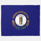 Couverture Polaire Drapeau d'État du Kentucky (Devant (Horizontal))