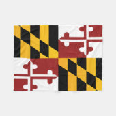 Couverture Polaire Drapeau d'État du Maryland (États-Unis) (Devant (Horizontal))