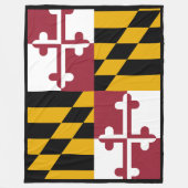 Couverture Polaire Drapeau d'état du Maryland Imprimer Patriotc (Devant)